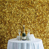 Hydrangea Artificial Flower Wall Mat Panel - Gold - 4 panels