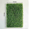 11 Sq ft. | 4 Panels Artificial Boxwood Hedge Palm Leaves Honeysuckles Shrubs and Clovers Faux Foliage Green Garden Wall Mat