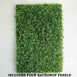 4 Pack Artificial Palm Leaves, Honeysuckles Shrubs and Clovers UV Protected Green Wall Mat Panels