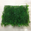 4 Panels Artificial Boxwood Hedge Black Locust and Cypress Leaves Foliage Green Garden Wall Mat