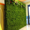 4 Pack Green Artificial Faux Foliage Wall Mat Panel