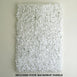 Hydrangea Artificial Flower Wall Mat Panel - White - 4 panels