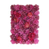 13 Sq ft. | 4 Panels UV Protected Lifelike Assorted Silk Flower Wall Mats - Violet | Purple