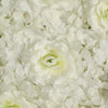 4 Pack 11 Sq ft. UV Protected 3D Cream Silk Rose & Hydrangea Flower Wall Mat Panel#whtbkgd