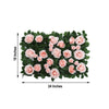 3 Sq Ft - Silk Rose Flower Wall Panels, Wedding Backdrop Wall Decor - Rose Gold | Blush