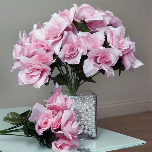 Silk Open Rose-Pink-84/pk