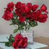 Small Rose Buds Artificial Silk Flowers - Black / Red