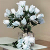 Small Rose Buds Artificial Silk Flowers - Blue