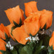 Small Rose Buds Artificial Silk Flowers - Orange