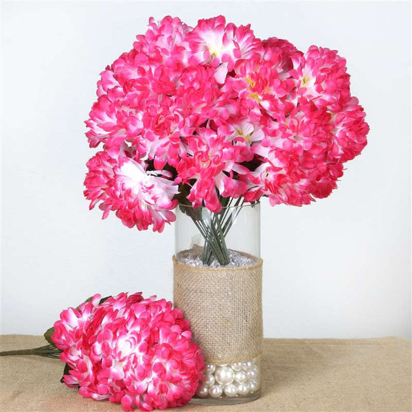 56 Chrysanthemum Mum Balls - Fushia