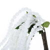 Pack of 2 - 32 inch White Amaranthus Artificial Flower Stem With Ivy Leaves#whtbkgd
