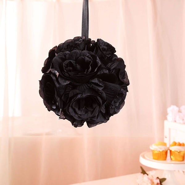Flower Ball, Silk Rose Pomander Kissing Ball