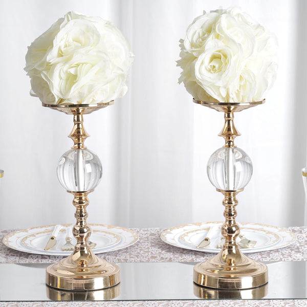 Flower Ball, Silk Rose Pomander Kissing Ball