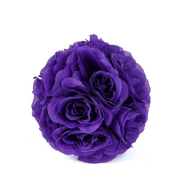 Flower Ball, Silk Rose Pomander Kissing Ball#whtbkgd