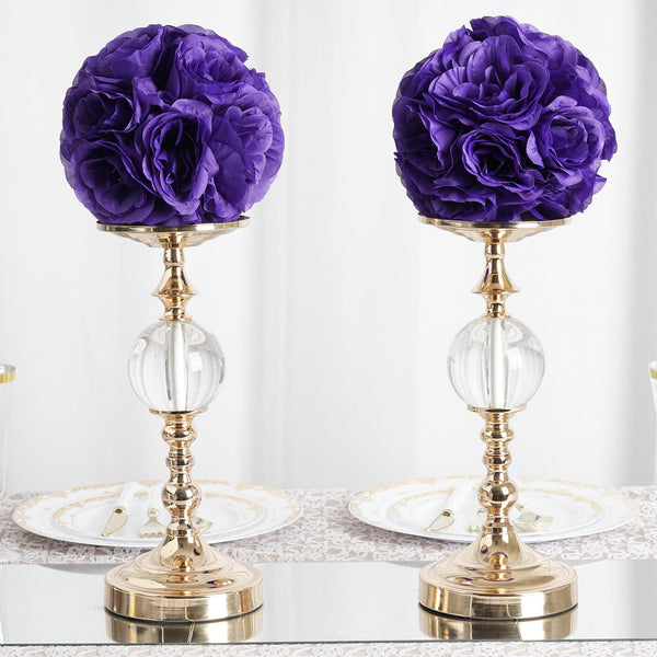 Flower Ball, Silk Rose Pomander Kissing Ball