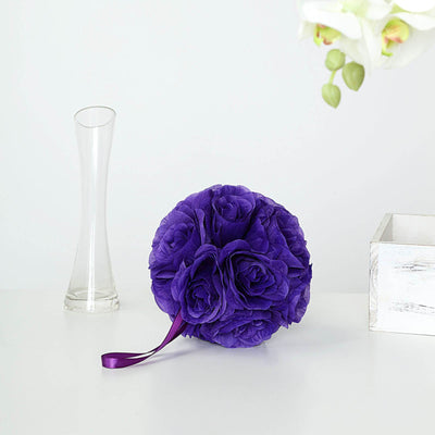 Flower Ball, Silk Rose Pomander Kissing Ball