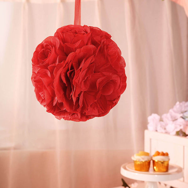 Flower Ball, Silk Rose Pomander Kissing Ball