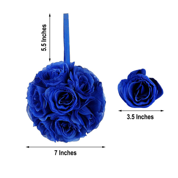 Flower Ball, Silk Rose Pomander Kissing Ball