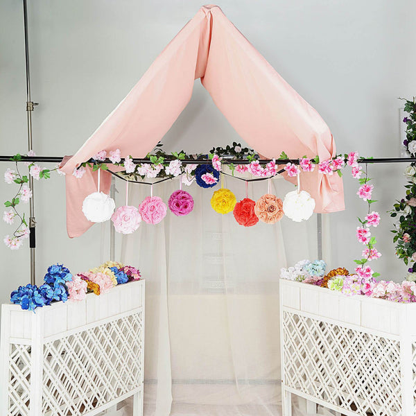 Flower Ball, Silk Rose Pomander Kissing Ball