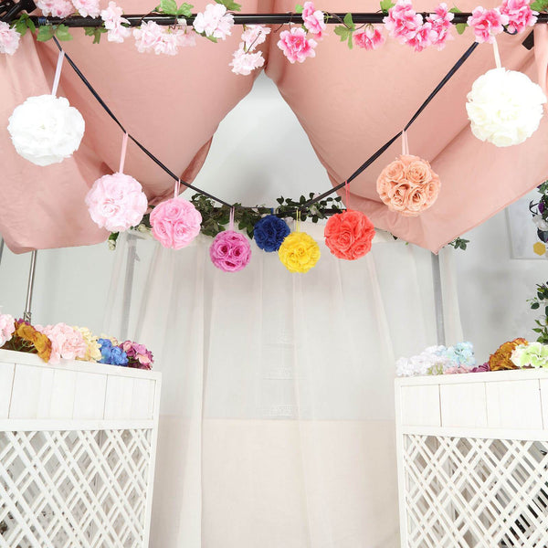 Flower Ball, Silk Rose Pomander Kissing Ball