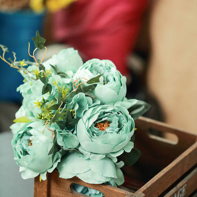 hydrangea and peony bouquet