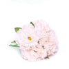 5 Heads | 11" Tall Artificial Peony Bouquet Rose Gold | Silk Flowers Factory