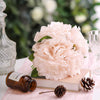 5 Heads | 11" Tall Artificial Peony Bouquet Rose Gold | Silk Flowers Factory