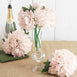 5 Heads | 11" Tall Artificial Peony Bouquet Rose Gold | Silk Flowers Factory