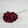 12'' Tall Burgundy Artificial Peony Silk Flowers Bouquet