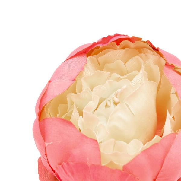 10 Pack | 3inch Silk Peony Flower Heads, Artificial Peonies For Flower Arrangement - Coral