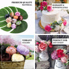 10 Pack | 3inch Silk Peony Flower Heads, Artificial Peonies For Flower Arrangement - Burgundy