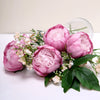 10 Pack | 3inch Silk Peony Flower Heads, Artificial Peonies For Flower Arrangement - Lavender | Pink#whtbkgd
