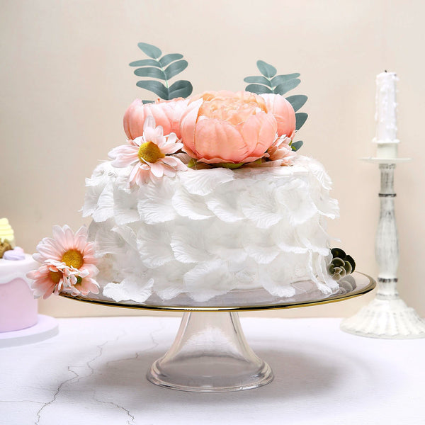 10 Pack | 3inch Silk Peony Flower Heads, Artificial Peonies For Flower Arrangement - Peach