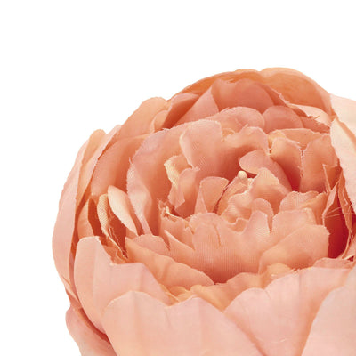 10 Pack | 3inch Silk Peony Flower Heads, Artificial Peonies For Flower Arrangement - Peach