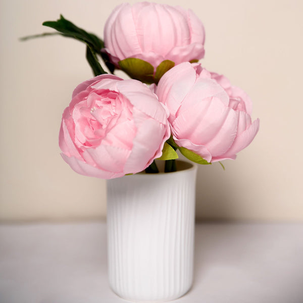 10 Pack | 3inch Silk Peony Flower Heads, Artificial Peonies For Flower Arrangement - Pink