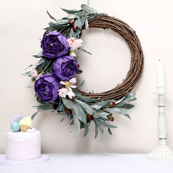 10 Pack | 3inch Silk Peony Flower Heads, Artificial Peonies For Flower Arrangement - Purple