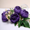 10 Pack | 3inch Silk Peony Flower Heads, Artificial Peonies For Flower Arrangement - Purple#whtbkgd