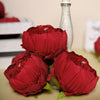 10 Pack | 3inch Silk Peony Flower Heads, Artificial Peonies For Flower Arrangement - Red