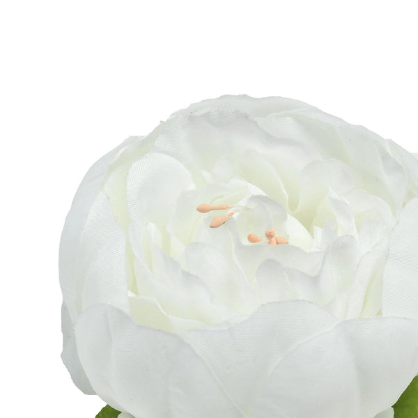 10 Pack | 3inch Silk Peony Flower Heads, Artificial Peonies For Flower Arrangement - White