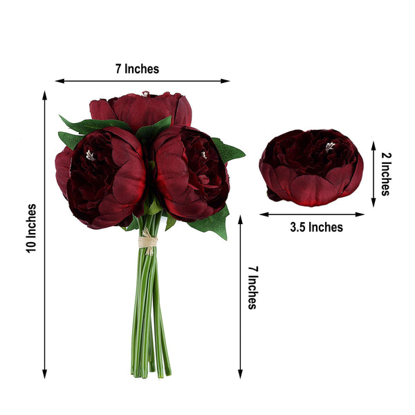 Artificial Silk Peonies, Peony Bouquet, Wedding Flower Bouquet