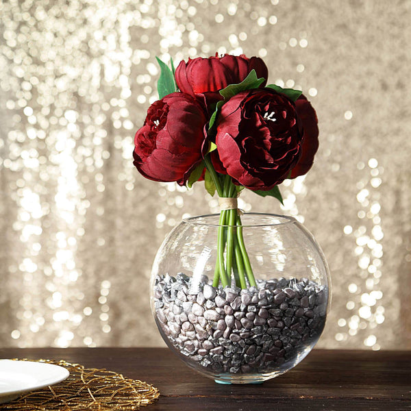 Artificial Silk Peonies, Peony Bouquet, Wedding Flower Bouquet