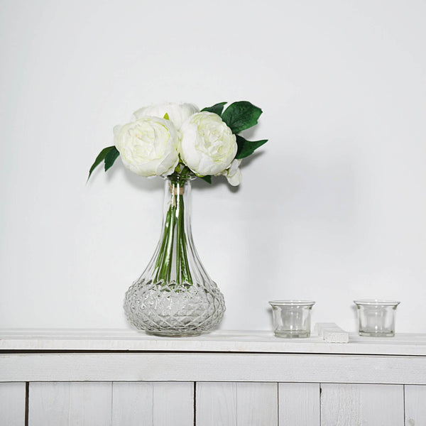 Artificial Silk Peonies, Peony Bouquet, Wedding Flower Bouquet