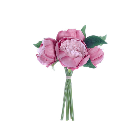 Deep Pink Dutch Peony - Individual floral stem