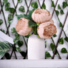 Artificial Silk Peonies, Peony Bouquet, Wedding Flower Bouquet 