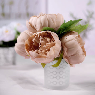 Artificial Silk Peonies, Peony Bouquet, Wedding Flower Bouquet 