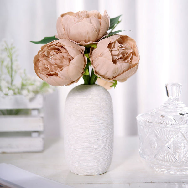 Artificial Silk Peonies, Peony Bouquet, Wedding Flower Bouquet 