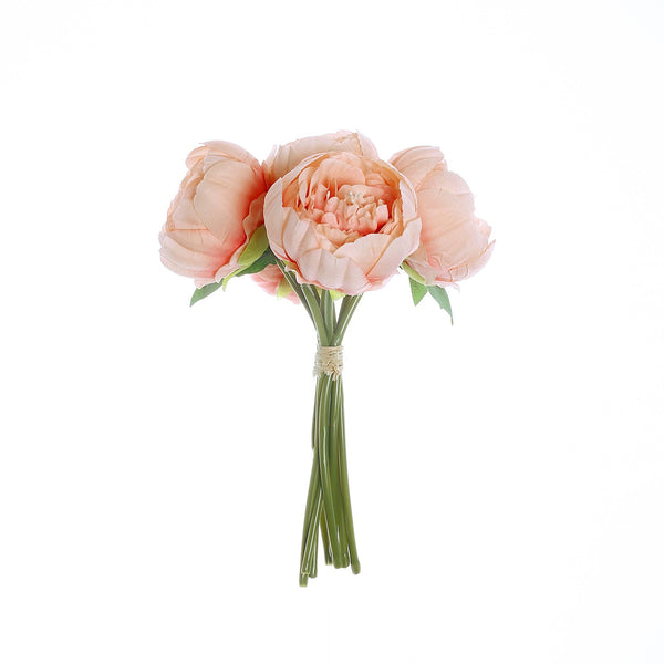 Artificial Silk Peonies, Peony Bouquet, Wedding Flower Bouquet