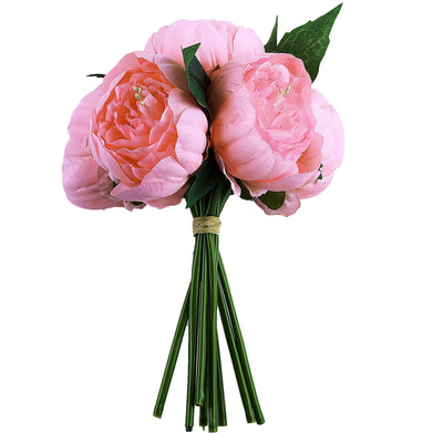 Artificial Silk Peonies, Peony Bouquet, Wedding Flower Bouquet