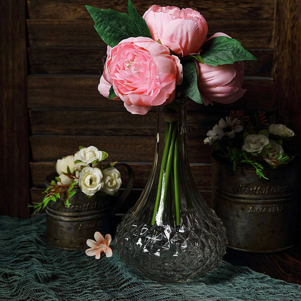 Artificial Silk Peonies, Peony Bouquet, Wedding Flower Bouquet