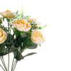 4 Bushes | 12inches Cream Peony Flower Bouquet, Artificial Flower Arrangements#whtbkgd